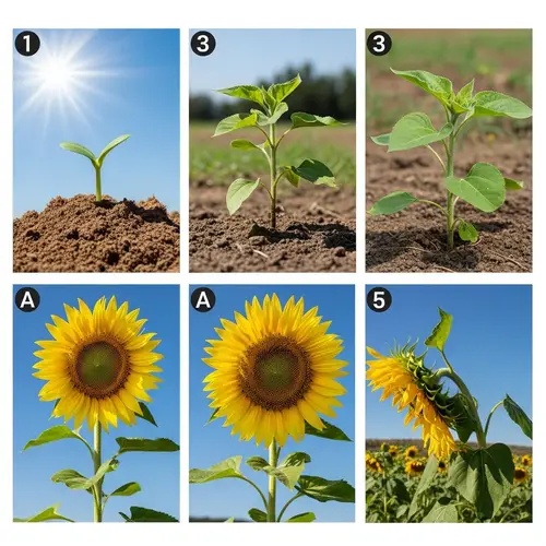 Sunflower Growth Stages: From Seed to Bloom in Pictures
