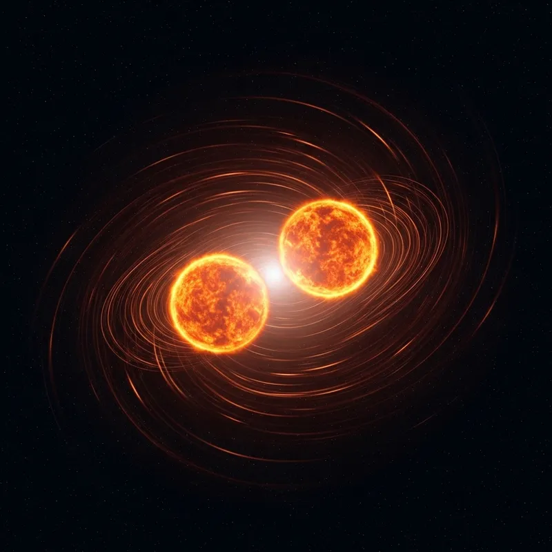 Double Star Rotates in Cosmic Dance Double Star Rotates in Cosmic Dance