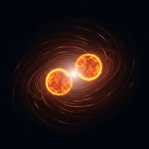 Double Star Rotates in Cosmic Dance