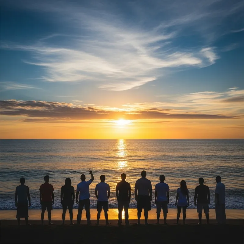 Inspiring Sunrise Over Serene Waters: Empowering Motivation & Unity Inspiring Sunrise Over Serene Waters: Empowering Motivation & Unity