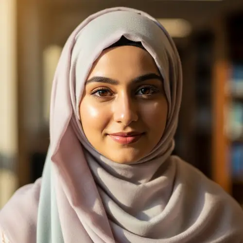 Respectful South Asian Student Wearing Hijab