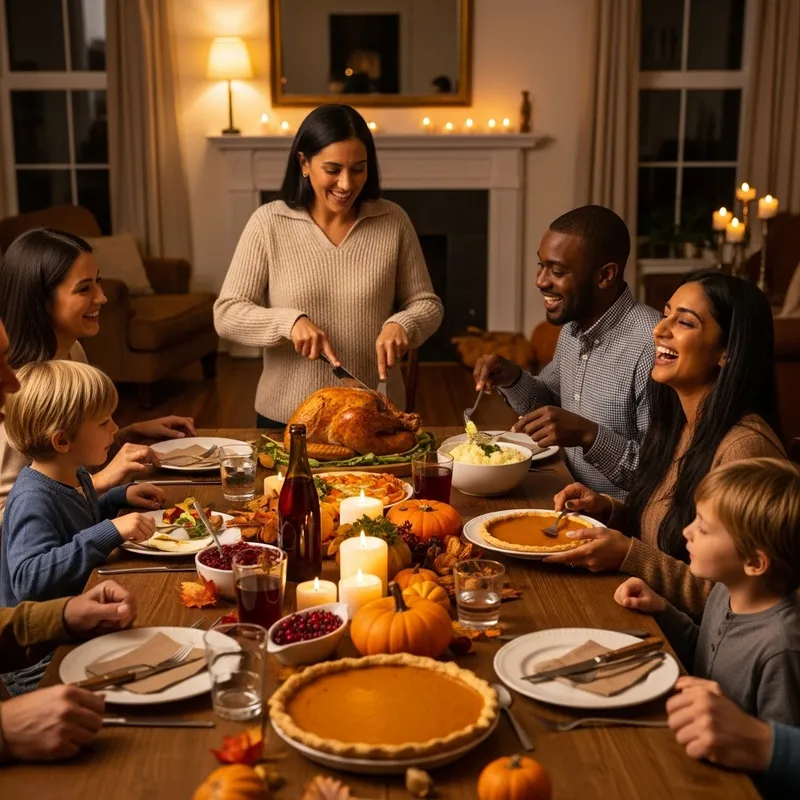 Thanksgiving Celebration at Home Thanksgiving Celebration at Home