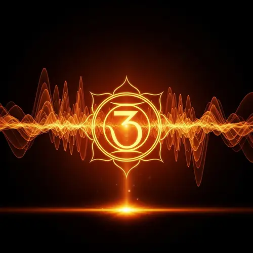 Sacral Chakra Healing Energy Symbol in Orange for Spiritual Connection