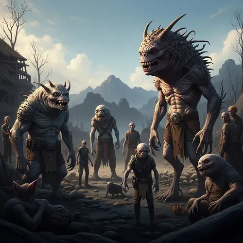 Post-Apocalyptic Scene of Intriguing Mutations and Resilience