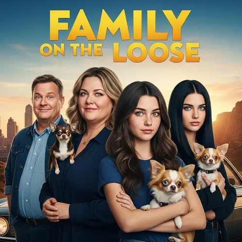 Family of Four Movie Poster with Chihuahuas - Heartwarming Story