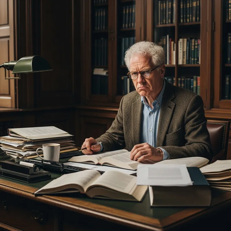 Angry Philosophy Professor with Short White Curly Hair and Square Glasses Angry Philosophy Professor with Short White Curly Hair and Square Glasses