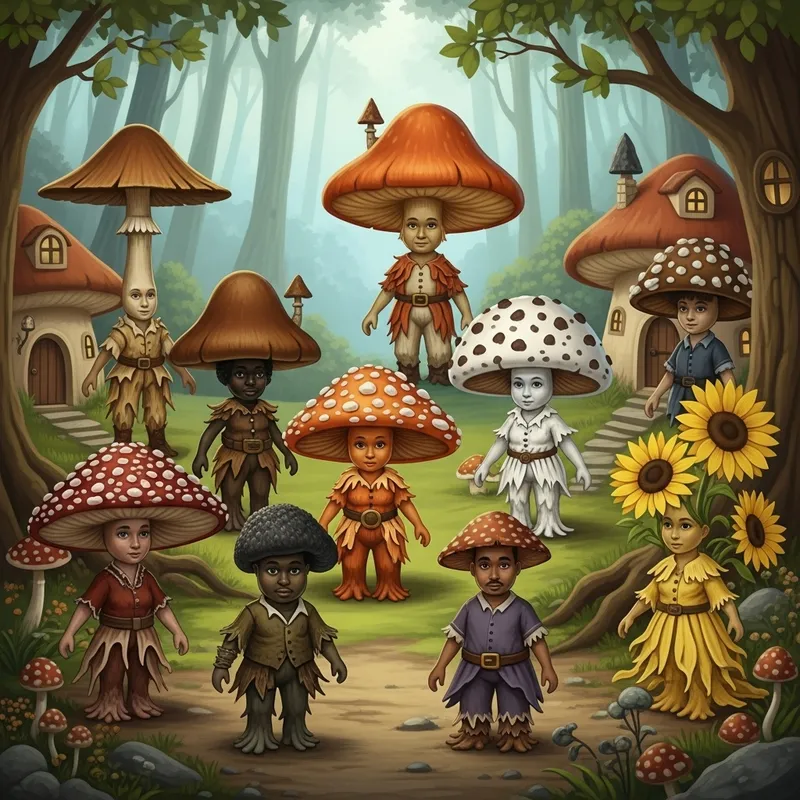 Enchanting Fungus People: Fantasy Forest Dwellers