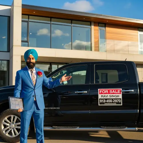 Stylish Sikh Realtor at Newly Constructed Building
