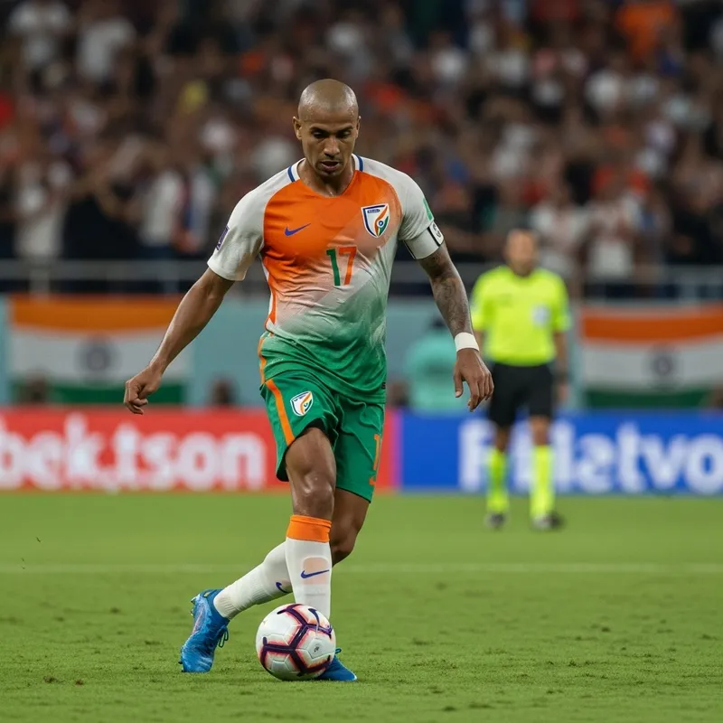 Ronaldo in Indian National Football Team Jersey | Dynamic Player