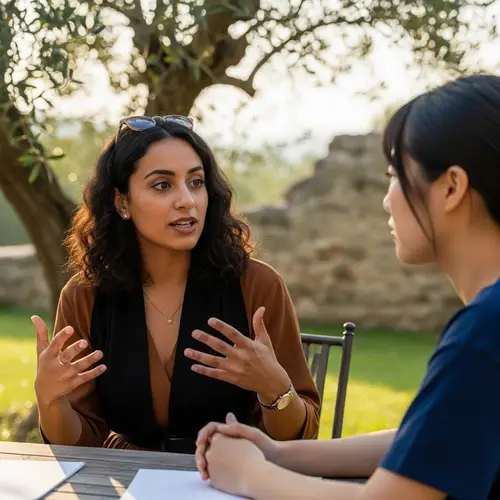 Diverse Women Engaged in Conversation | Peaceful Discussion