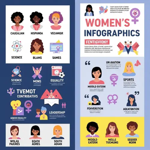 Empowering Women's Month Infographic: Celebrating Diversity & Achievements