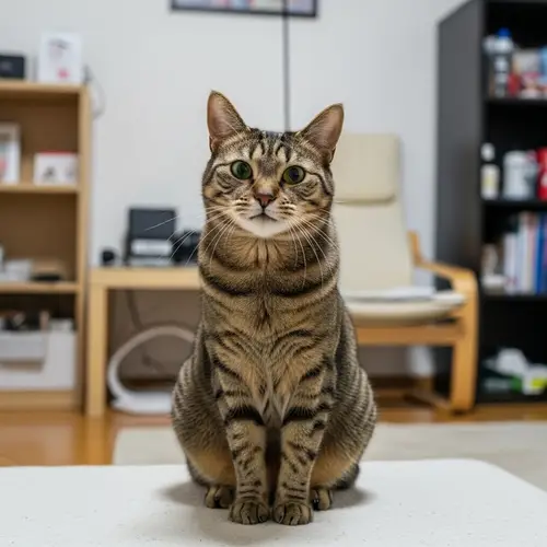 Comfortable Cat in Natural, Domestic Setting