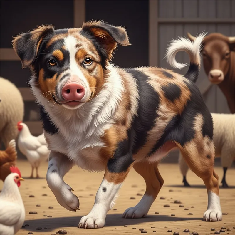 Pig-Dog Hybrid: A Fascinating Crossbreed Pet Displaying Pig and Dog Traits