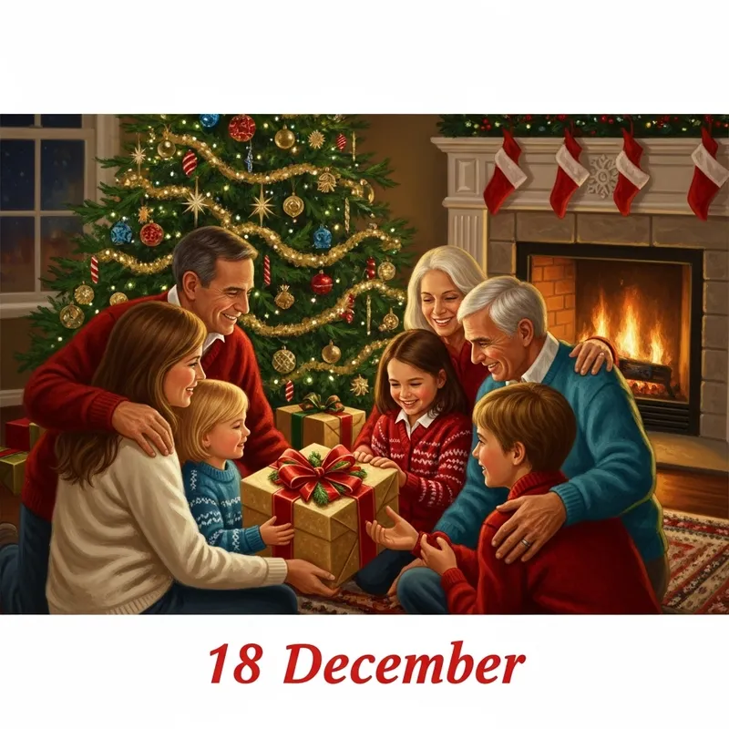 Warm Holiday Gathering with Loved Ones and Festive Cheer