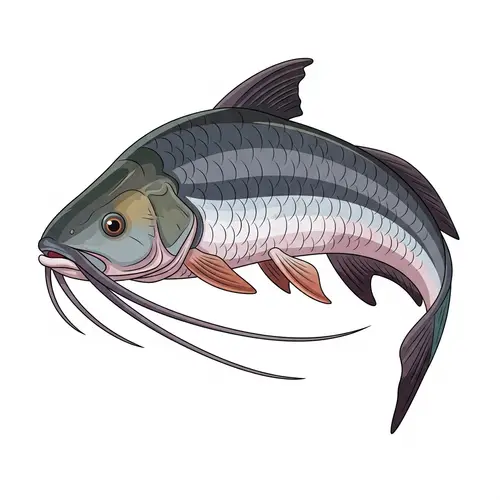 Stylized Piraiba Fish Vector Art