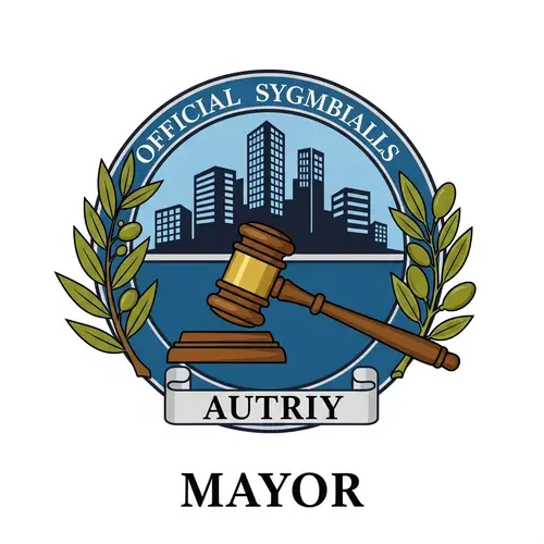 Official Mayor Icon Design - Modern & Classic Emblem