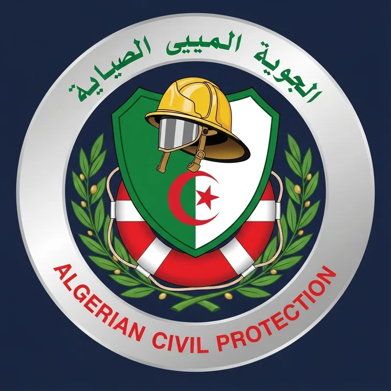 Algerian Civil Protection Emblem | Public Safety Symbols