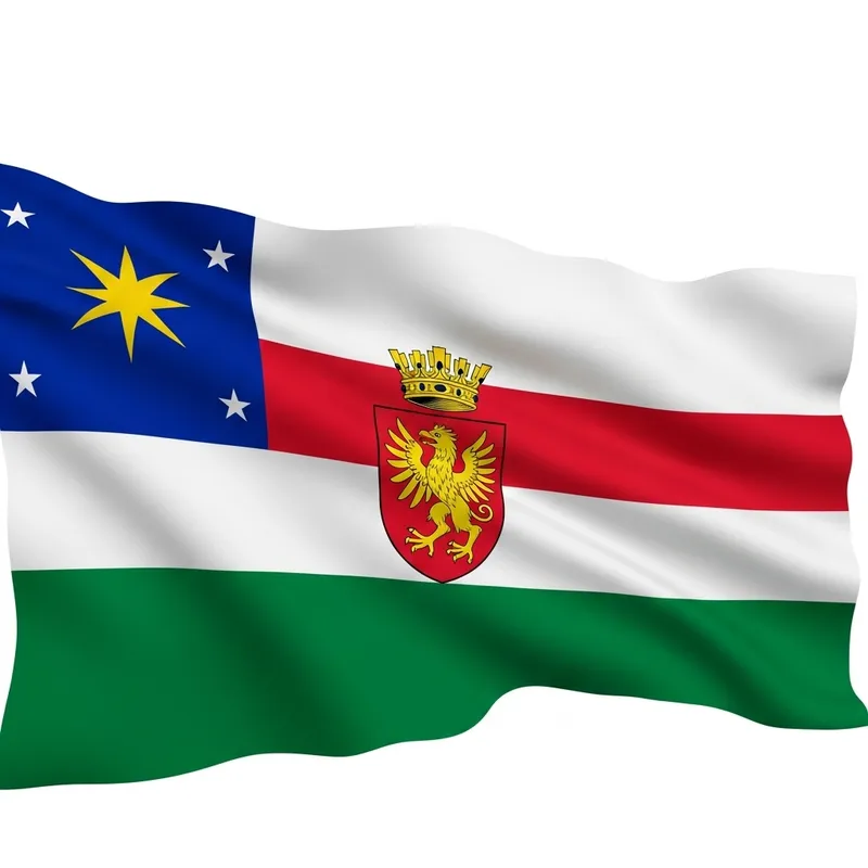 Vibrant Flat Style Fantasy Flag of Non-Existent Country