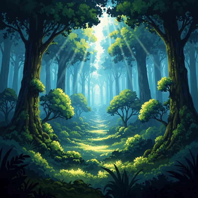 Enchanting Mystical Forest Art - Dreamy Landscape Enchanting Mystical Forest Art - Dreamy Landscape