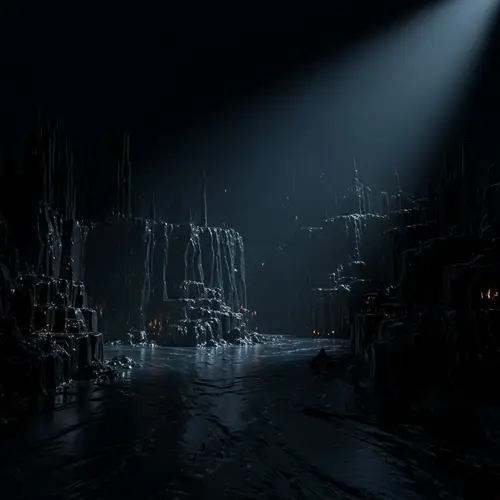 Dark and Mysterious Nocturnal Scene - Untold Stories and Uncharted Territories