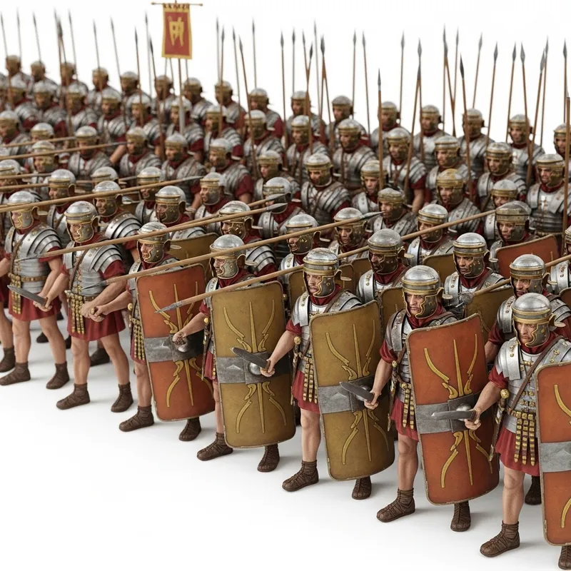 Roman Legion Battle Formation 1st Century AD | Detailed Diagram