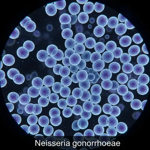 Neisseria Gonorrhoeae Bacteria Microscopic Illustration