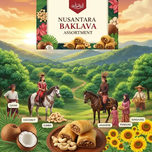 Nusantara-Inspired Baklava Assortment: Celebrating Unity Through Baklava Flavors