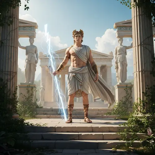 Majestic Greek God Sculpture | Ancient Mythology Art