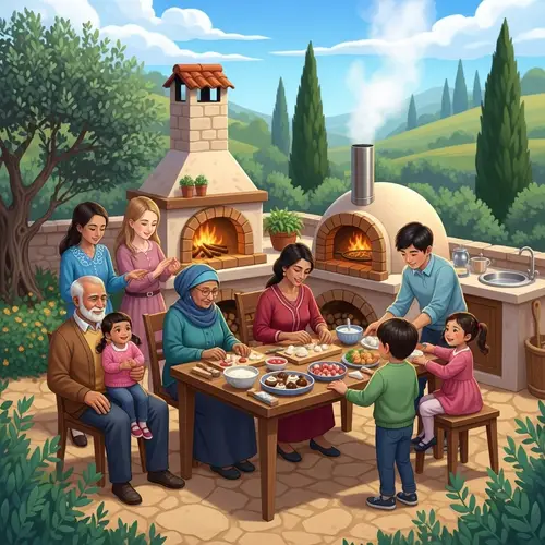 Multicultural Levantine Family Celebrates New Year with Festive Preparations