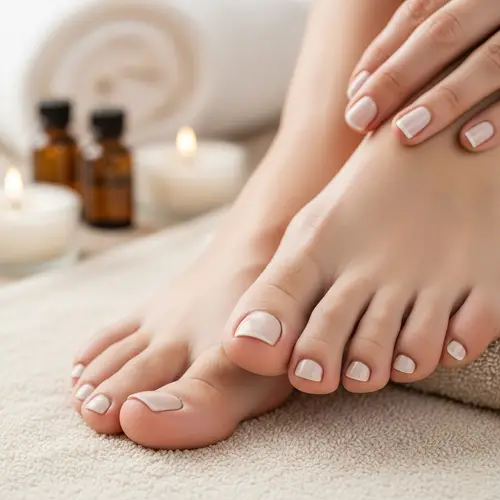 Freshly Pedicured Human Foot - Perfect Self-Care