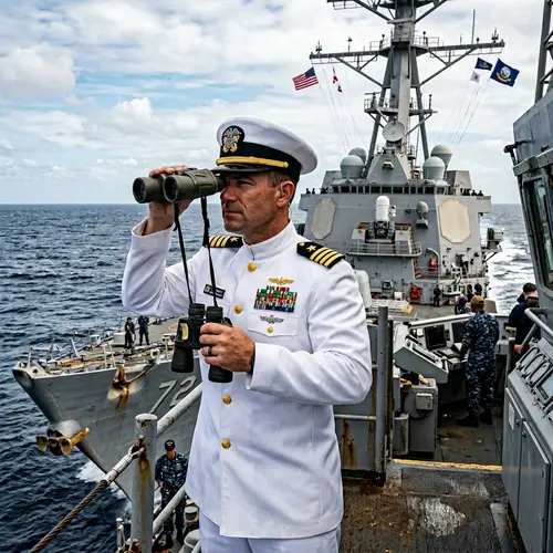 Navy Officer Model on Ship - Highly Detailed