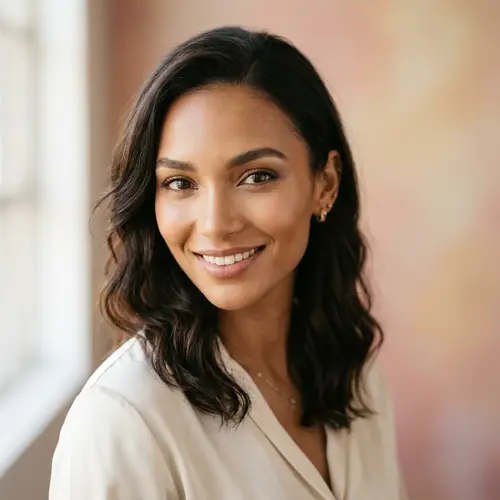 Elegant High-Resolution Model Headshot