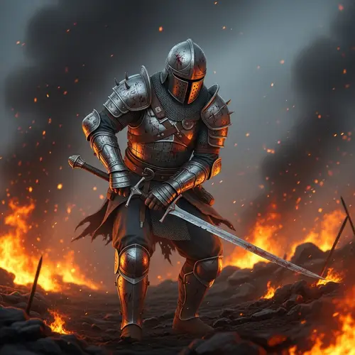 Battle-Hardened Knight Rises from Scorched Earth | Epic Warrior Story
