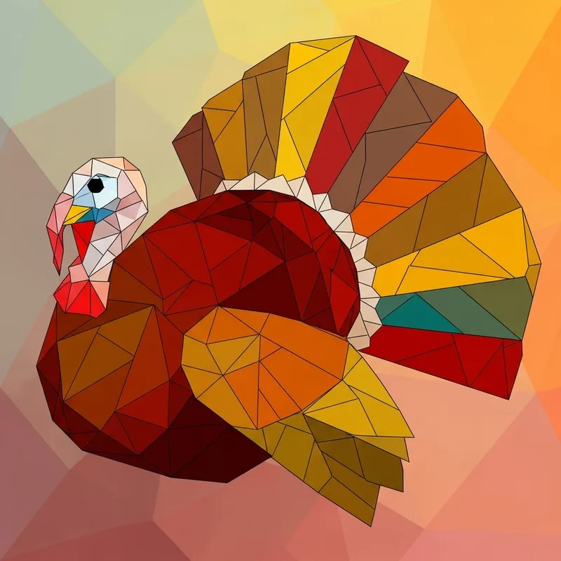 Abstract Turkey Art: Geometric & Vivid Design