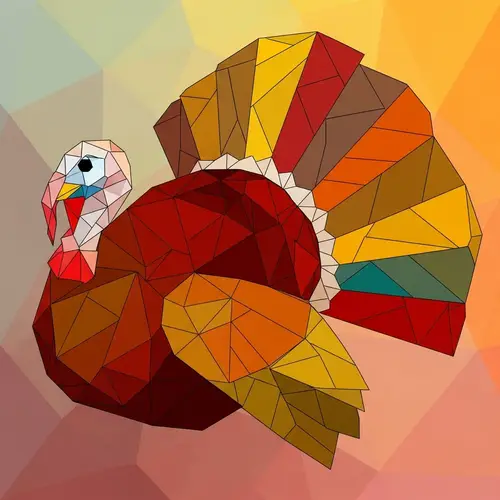 Abstract Turkey Art: Geometric & Vivid Design
