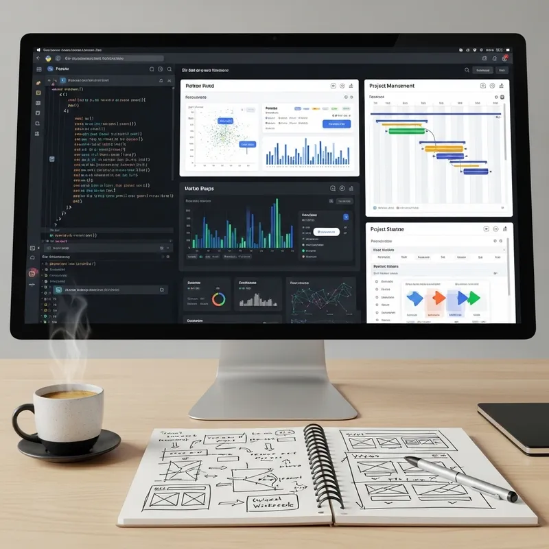 Modern Software UI: Coding, Visualization, Project Management