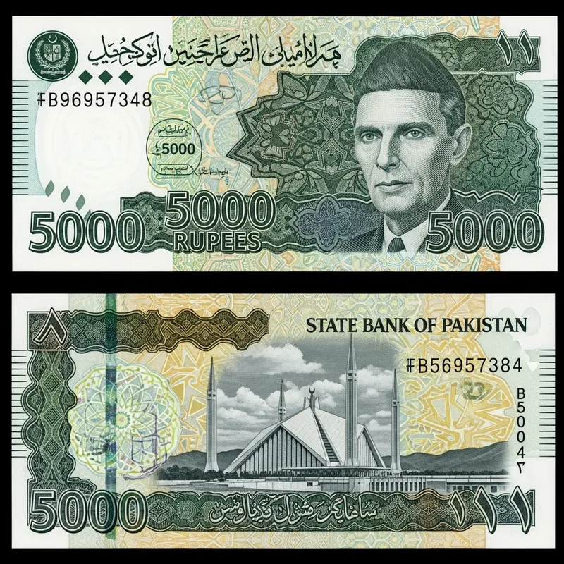 Detailed Design and Features of Pakistan Currency Note