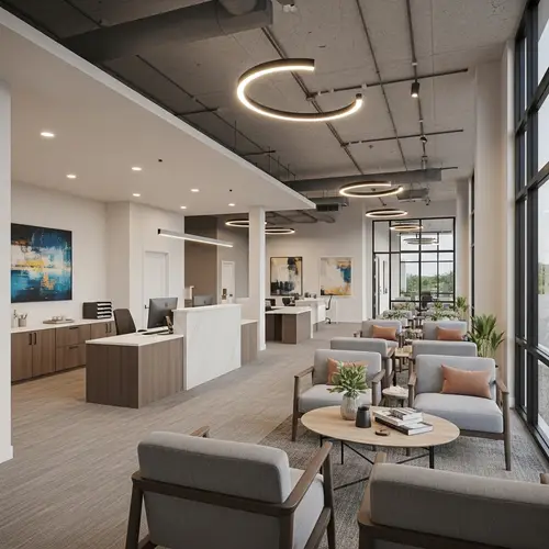 Spacious 10x20 Office Space with Front Desk & Waiting Area