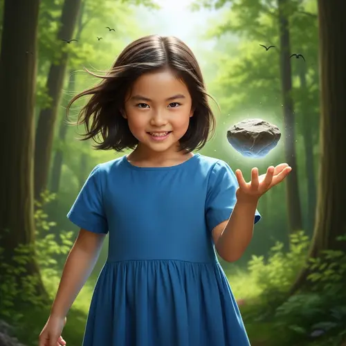 Empowering East Asian Girl with Telekinetic Powers