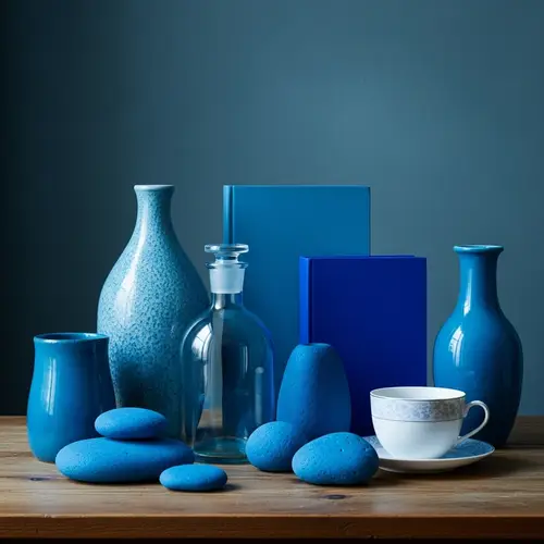 Rich Sea Blue Still Life Image