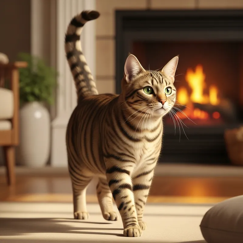 Enchanting Domestic Cat | Graceful Beauty