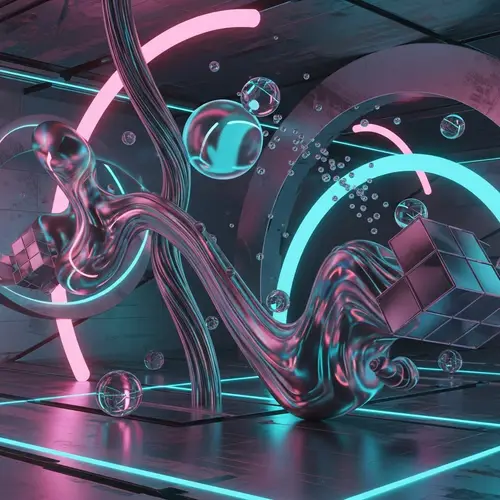 Abstract Futuristic Scene | Otherworldly Visual Concept