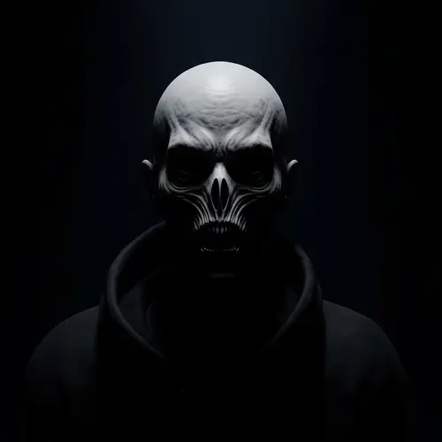 Eldritch Horror Humanoid in Shadows: Chilling Surreal Entity