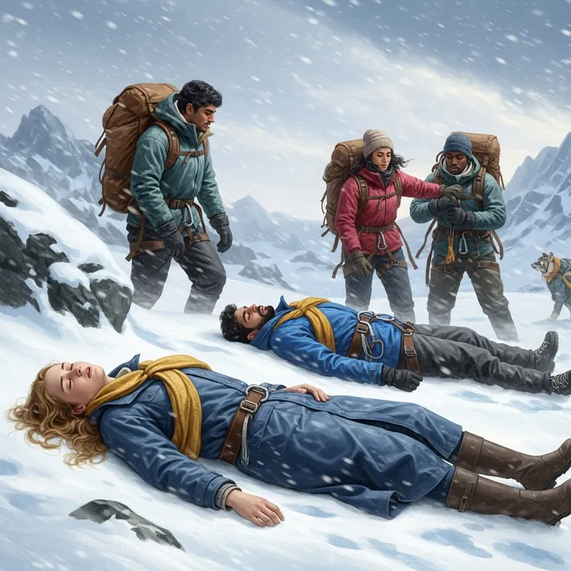 Tragic Snow-Covered Scene: Young Woman & Husband Found Lifeless