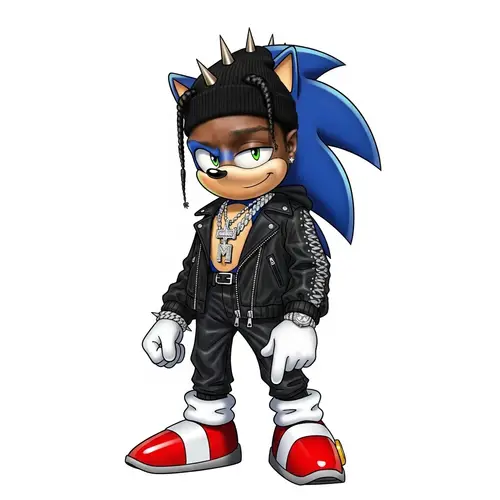 Sonic x ASAP Rocky | Unique Hedgehog Street Fashion Vibes