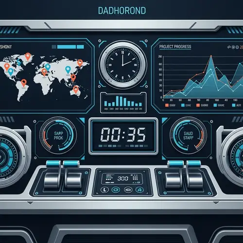 Futuristic Digital Dashboard Design