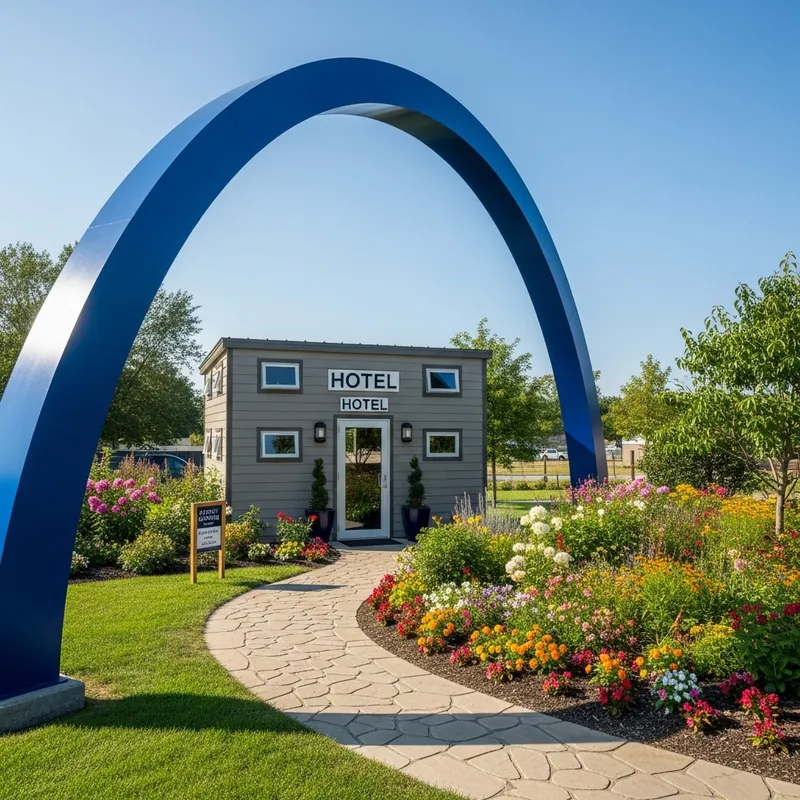 Stunning Blue Arch Micro-Hotel in a Natural Setting