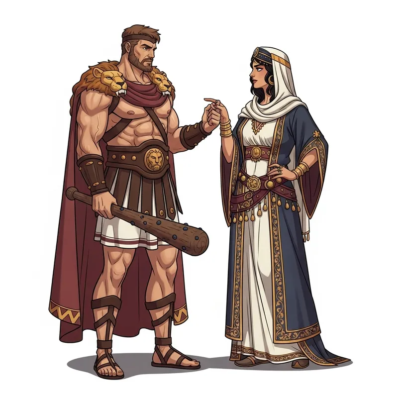 Hercules and Delilah: Legendary Encounter Artwork