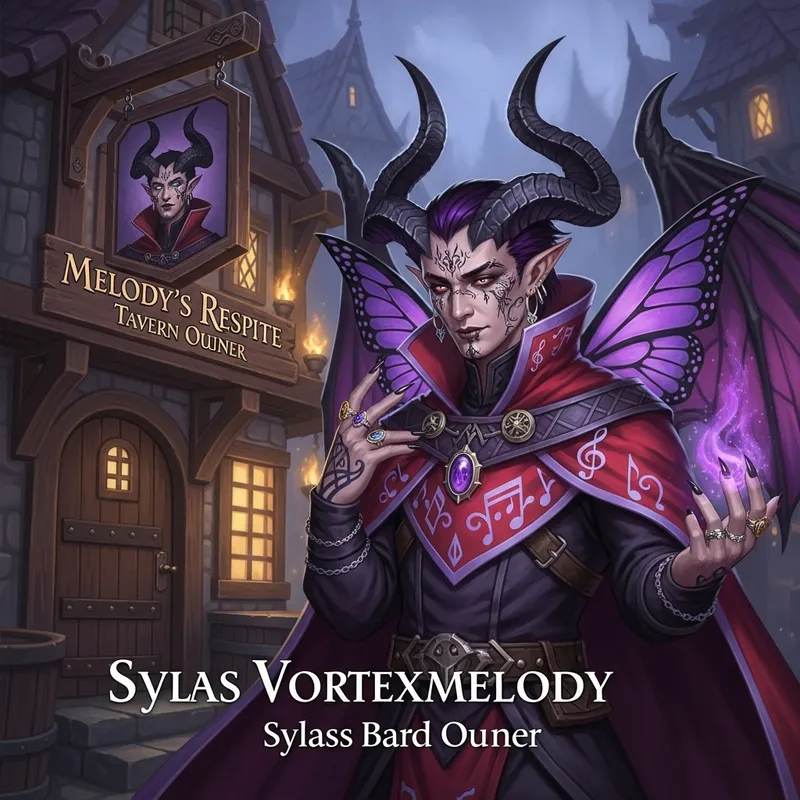 Sylas Vortexmelody: Elegance and Mystery in Dungeons & Dragons