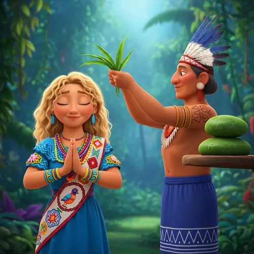 Pixar Jungle Cover: Young Woman in Prayer